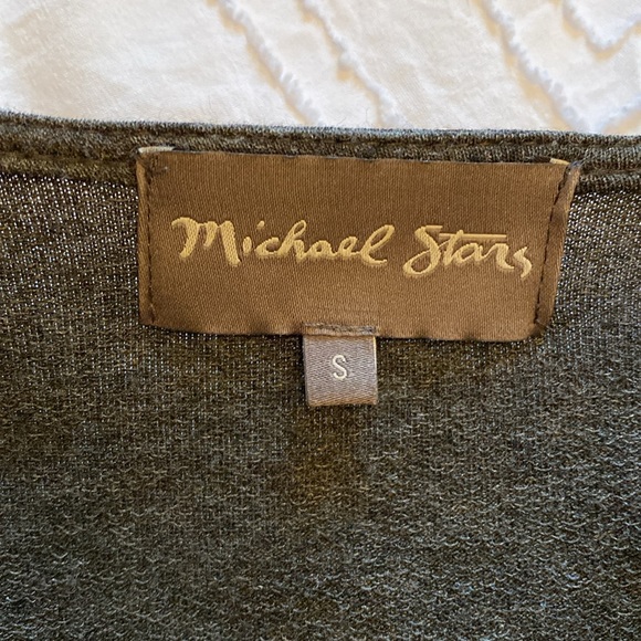 Michael stars, leather, gray, Moto jacket, size small. - Picture 2 of 6
